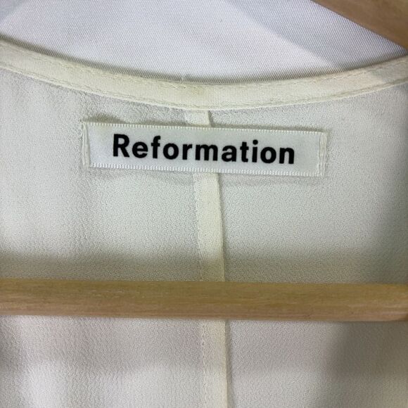 Reformation Lace Trim Midi Dress - Picture 4 of 7